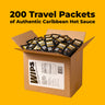 WIPS Yellow Scotch Bonnet Travel Hot Sauce Packets (0.25 oz)